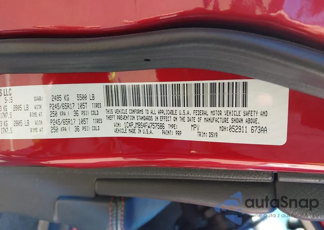 1C4PJMBS4FW757586: 43732778