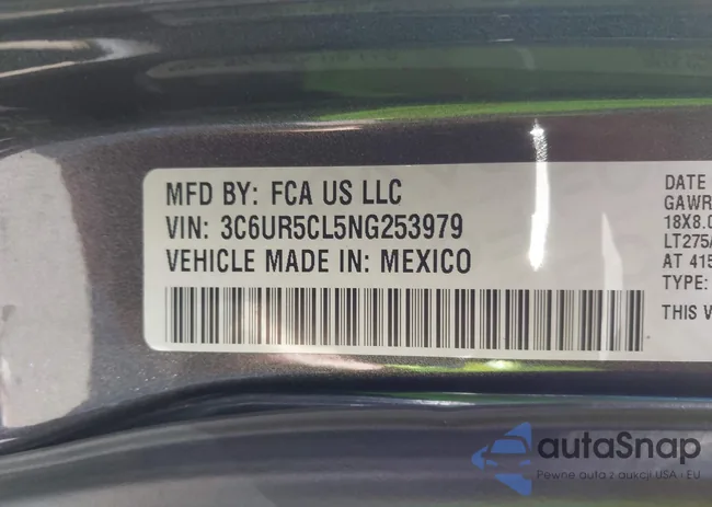 3C6UR5CL5NG253979: 43734088