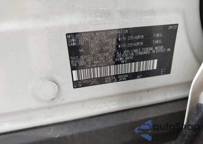 JTM16RFV6ND077109: 43734412