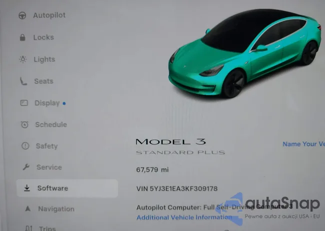 5YJ3E1EA3KF309178: 43734503