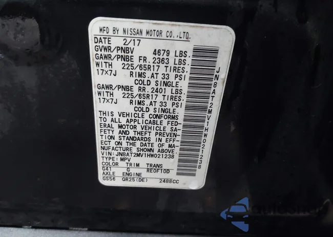 JN8AT2MV1HW021238: 43735053