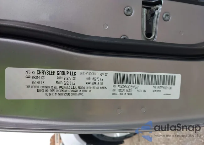 2C3CDXBGXDH597877: 43735294