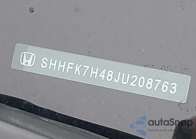 SHHFK7H48JU208763: 43735458