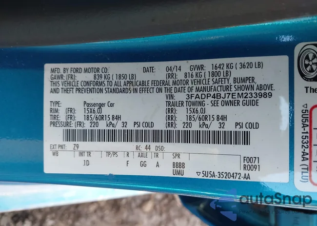 3FADP4BJ7EM233989: 43734656