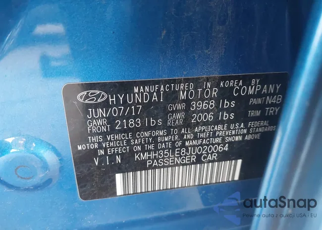 KMHH35LE8JU020064: 43734684