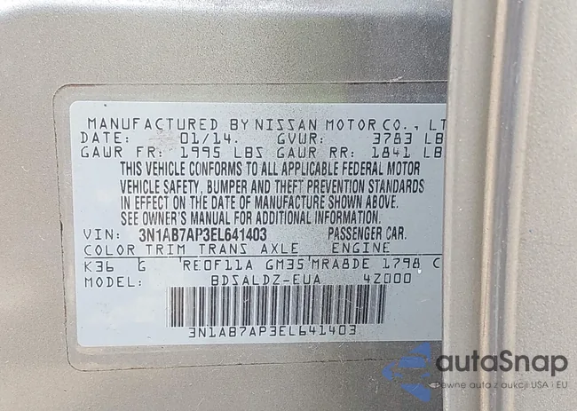 3N1AB7AP3EL641403: 43734751