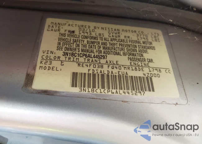 3N1BC1CP6AL445297: 43734818