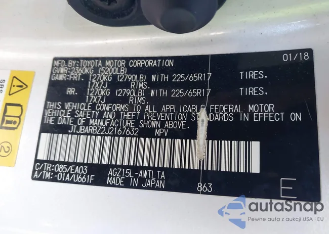 JTJBARBZ2J2167632: 43734941