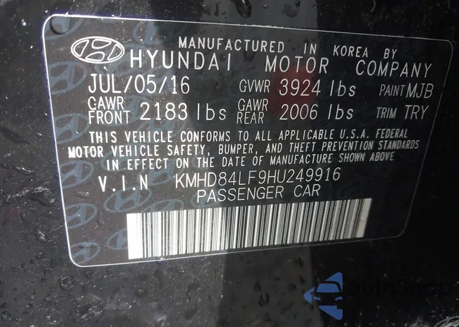 KMHD84LF9HU249916: 43736084