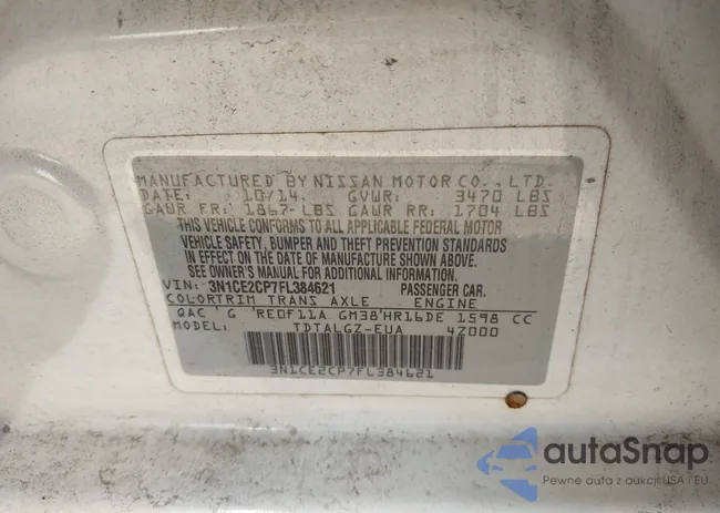 3N1CE2CP7FL384621: 43736140