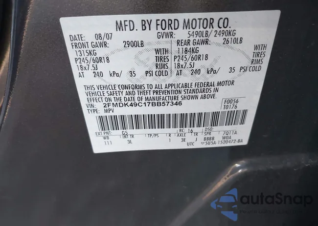 2FMDK49C17BB57346: 43736161