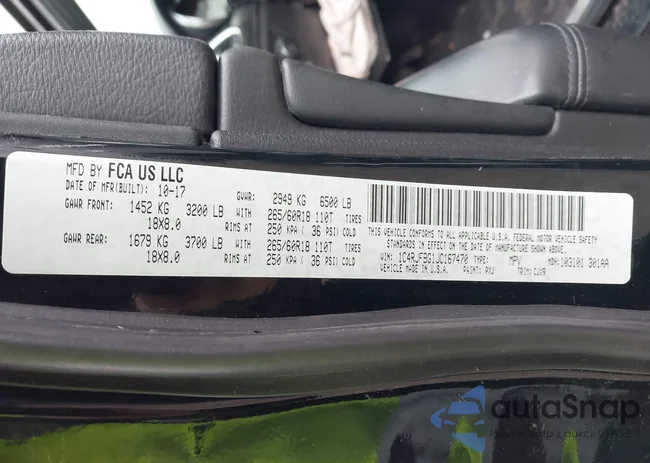 1C4RJFBG1JC167470: 43736358