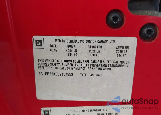 2G1FP22K0V2154853: 43736378