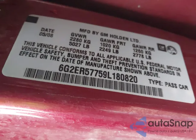 6G2ER57759L180820: 43736447