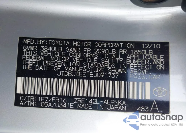 JTDBU4EE1BJ091737: 43736459