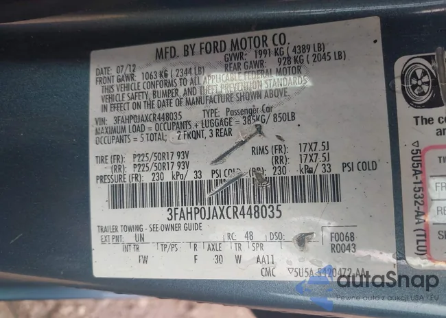 3FAHP0JAXCR448035: 43736476