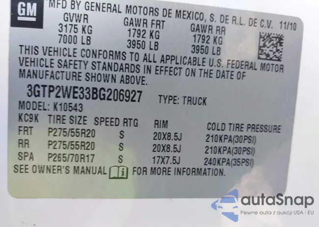 3GTP2WE33BG206927: 43737177