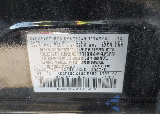 3N1AB8CV1MY206804: 43736825