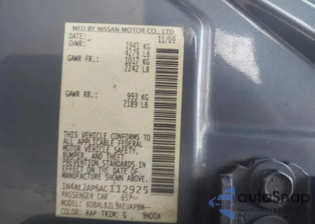 1N4AL2AP6AC112925: 43736857