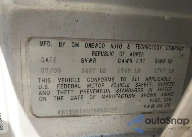 KL1TD56697B061234: 43738181