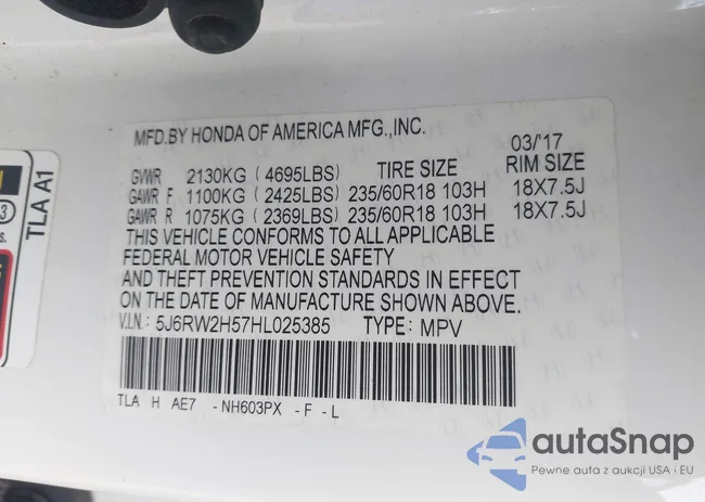 5J6RW2H57HL025385: 43738230