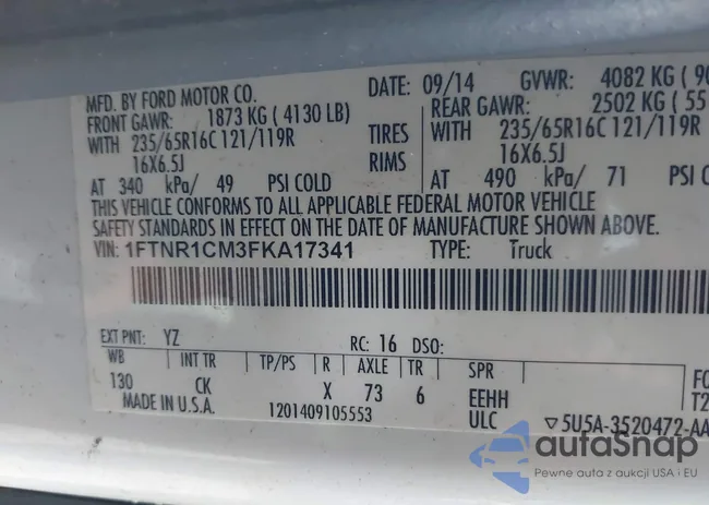 1FTNR1CM3FKA17341: 43738297