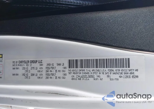 1C4HJWDG2DL569561: 43737720