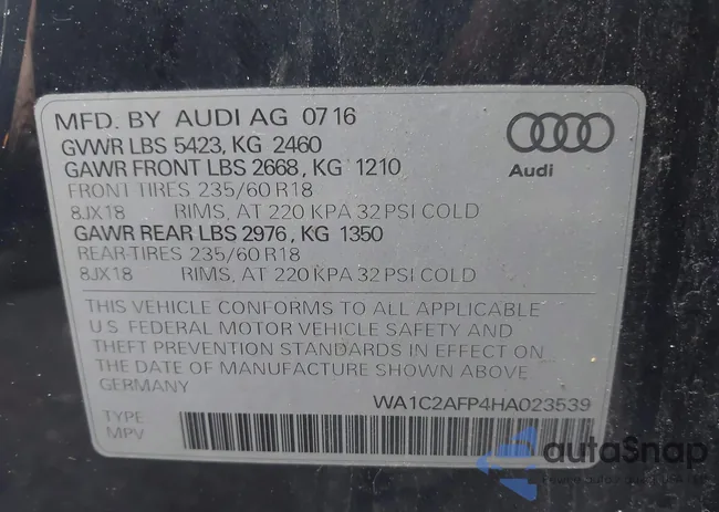 WA1C2AFP4HA023539: 43737749