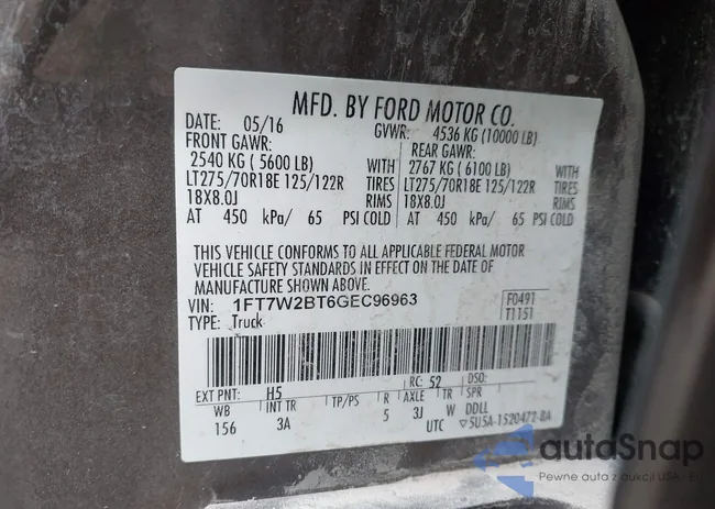 1FT7W2BT6GEC96963: 43737785