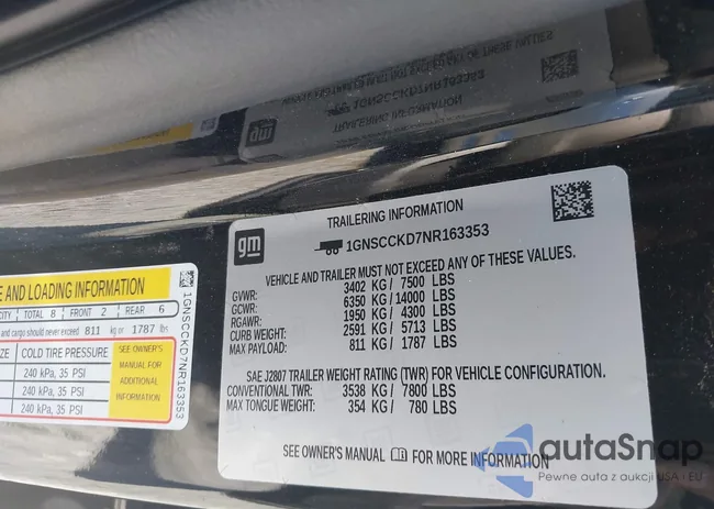 1GNSCCKD7NR163353: 43737789