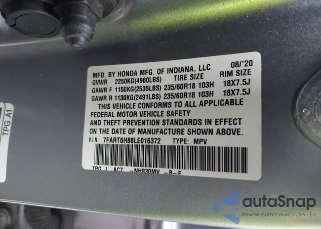 7FART6H88LE016372: 43737877