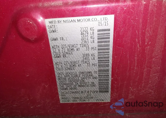 5N1AT2MV8FC874709: 43737996