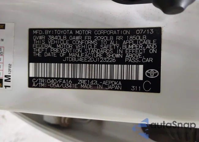 JTDBU4EE2DJ123226: 43739331