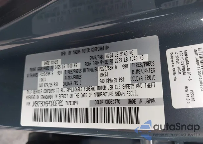 JM3KFBCM6P0208760: 43738643