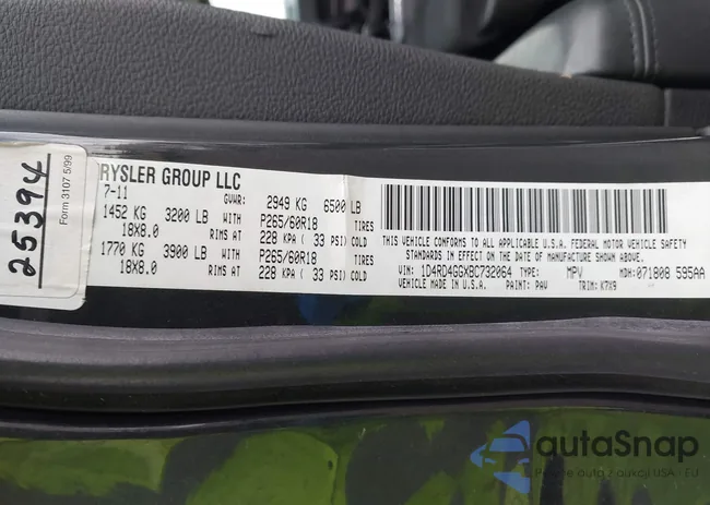 1D4RD4GGXBC732064: 43739007