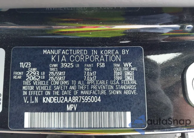 KNDEU2AA8R7595004: 43740060