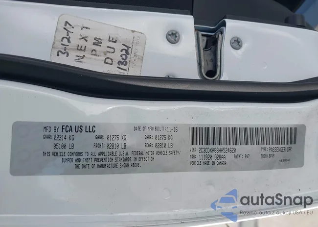 2C3CDXHG8HH524620: 43740149