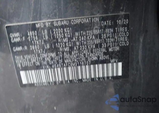 4S4BTAFC6M3118707: 43740328