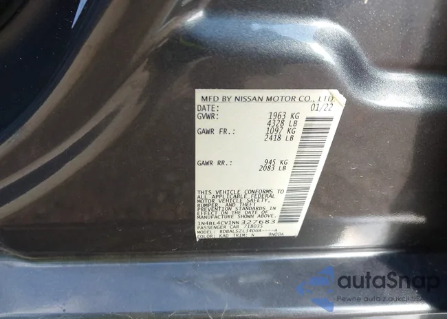 1N4BL4CV1NN327683: 43740334