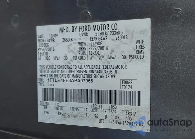 1FTLR4FE3APA07966: 43740423