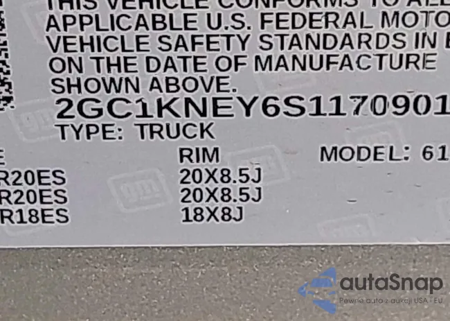 2GC1KNEY6S1170901: 43739914