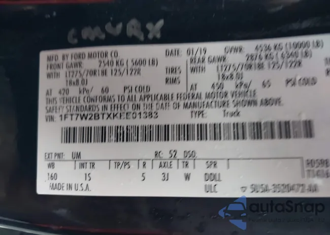 1FT7W2BTXKEE01383: 43741244