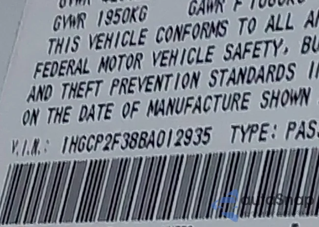 1HGCP2F38BA012935: 43741321