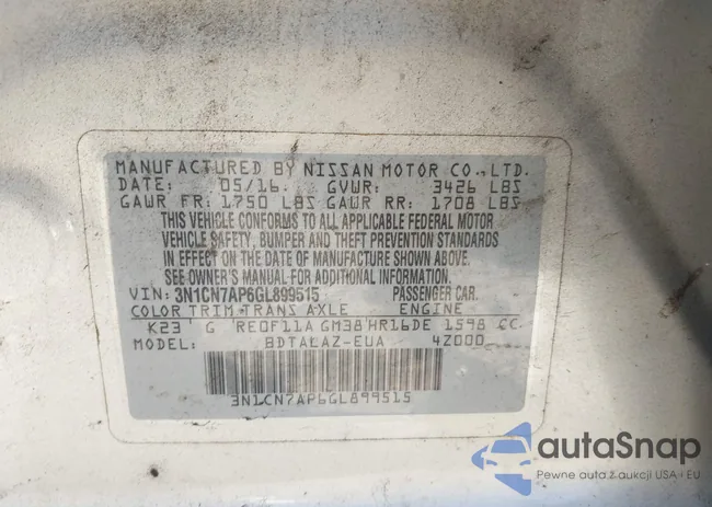 3N1CN7AP6GL899515: 43741420