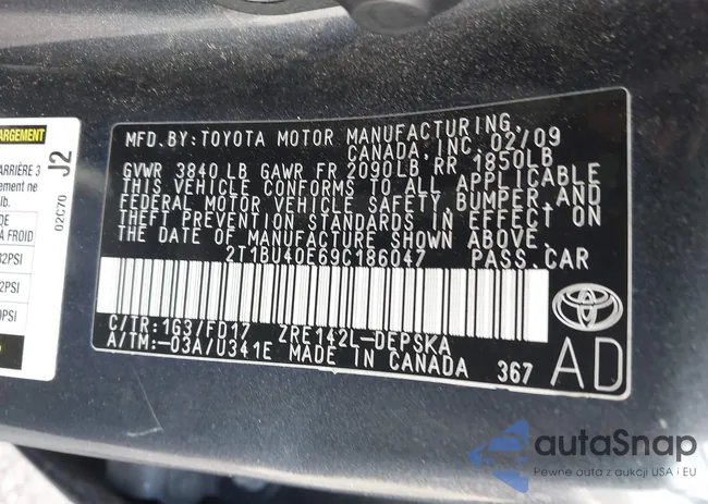 2T1BU40E69C186047: 43740741