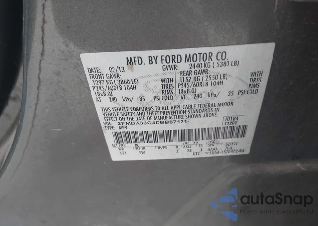 2FMDK3JC4DBB87121: 43740766