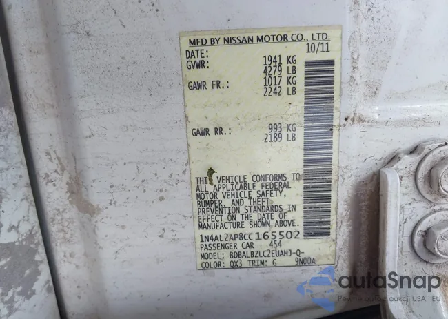 1N4AL2AP8CC165502: 43740946