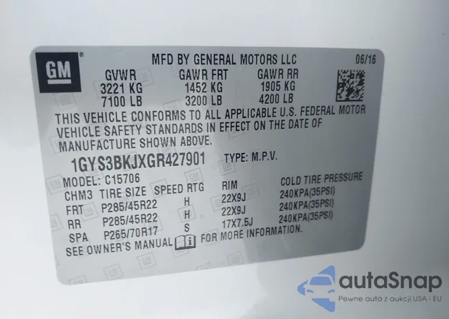 1GYS3BKJXGR427901: 43742231