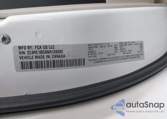 2C4RC1BG8NR126585: 43742288