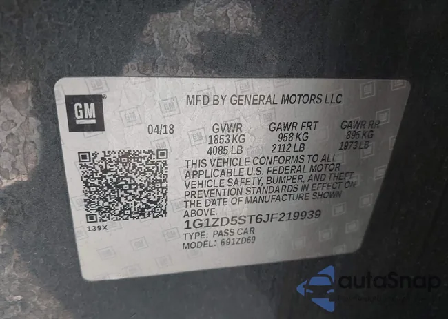 1G1ZD5ST6JF219939: 43742533